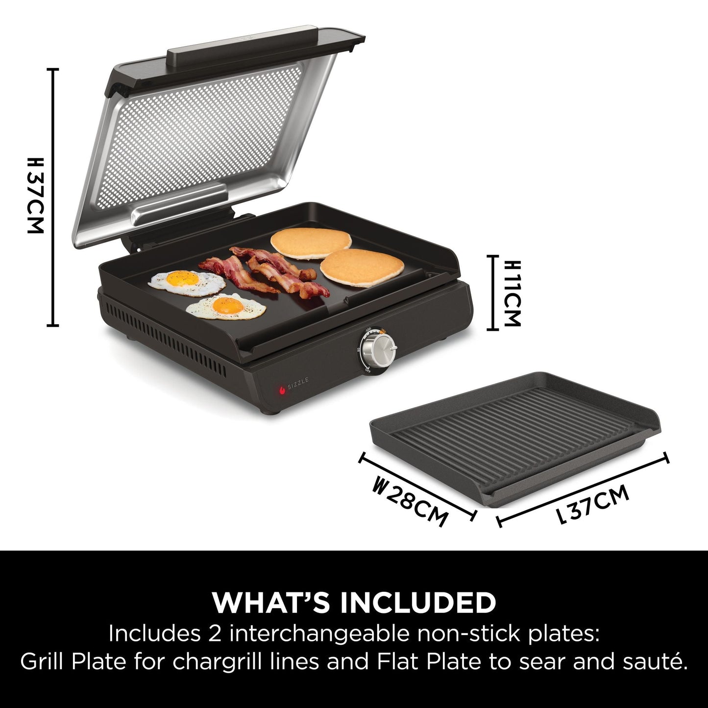 Grill et plaque de cuisson d'intérieur