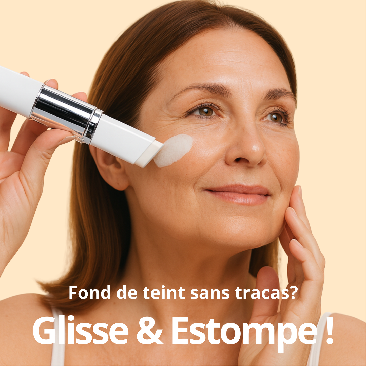 Fond de teint 2-en-1 avec pinceau intégré