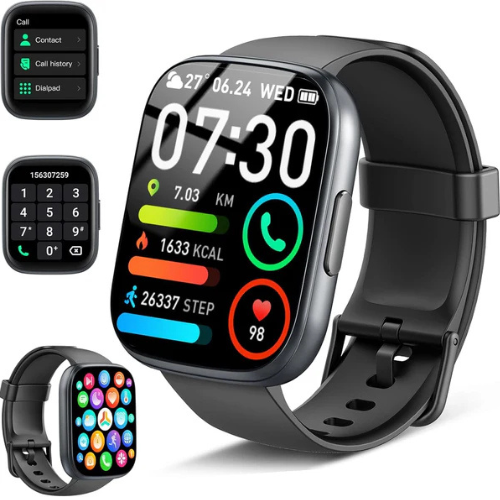 SmartWatch – Montre connectée multifonction avec appels Bluetooth et suivi santé