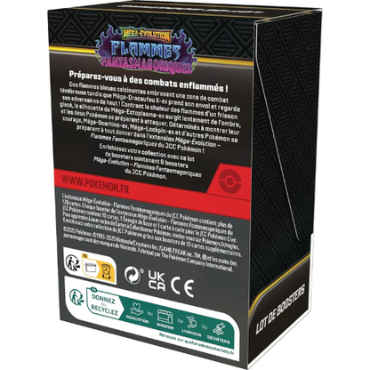 Set de Boosters Flamme‑Évolution Mega (6 Boosters)