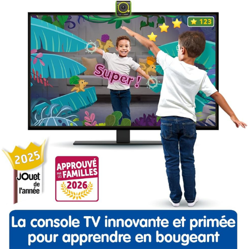 Console Éducative pour Enfants avec Jeux Interactifs en Mouvement