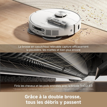 Robot Aspirateur & Laveur 19 000 Pa avec Station de Nettoyage Automatique