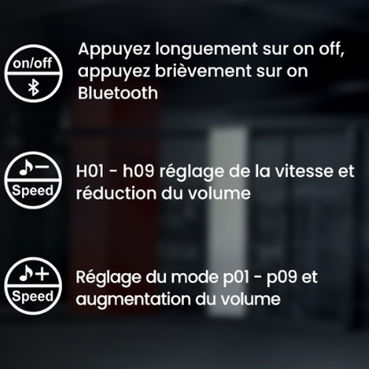 Entraîneur de Boxe Mural avec Bluetooth & Lumières LED