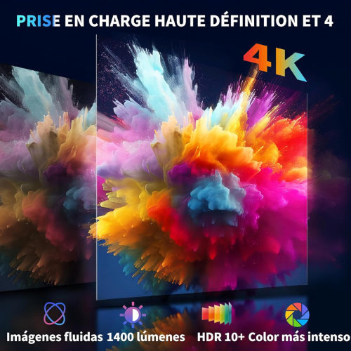 Mini Vidéoprojecteur Portable pour Films en Intérieur & Extérieur