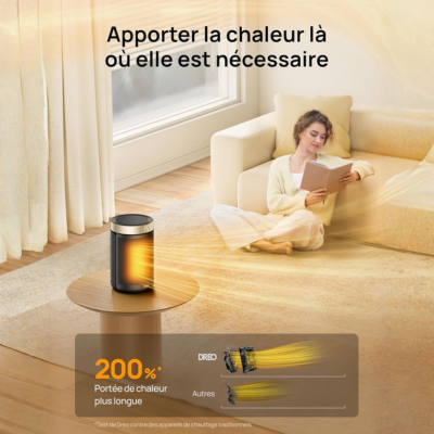 Radiateur Céramique Économique avec Thermostat & Mode Eco