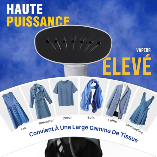 Défroisseur Vapeur Portable Haute Puissance – 1640W avec Grand Réservoir