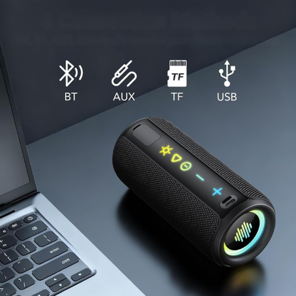 Enceinte Bluetooth Portable Puissante avec Éclairage