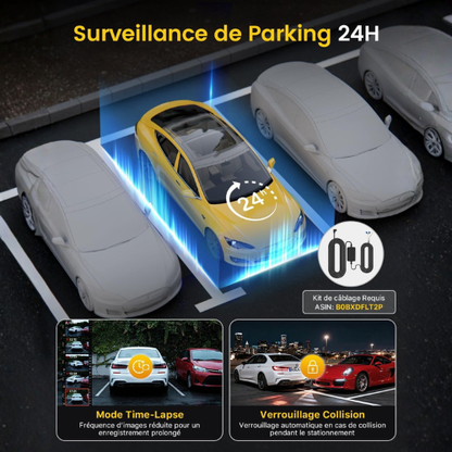 Caméra Dashcam WiFi à Double Objectif 4K pour une Conduite Plus Sûre