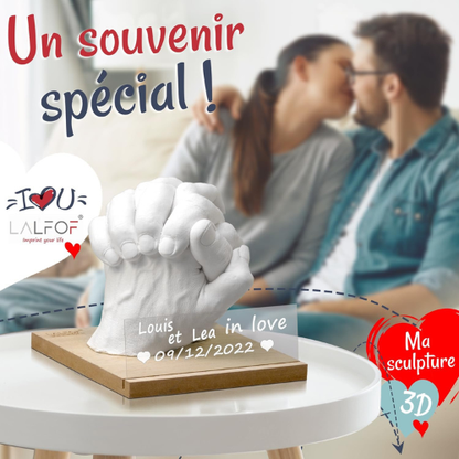 Coffret de Moulage et Sculpture Personnalisé pour Couples