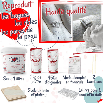 Coffret de Moulage et Sculpture Personnalisé pour Couples