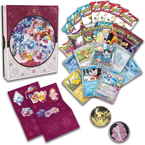 Calendrier de l’Avent des Fêtes – 25 Jours de Surprises Festives, Cartes à Collectionner et Accessoires pour Enfants et Fans