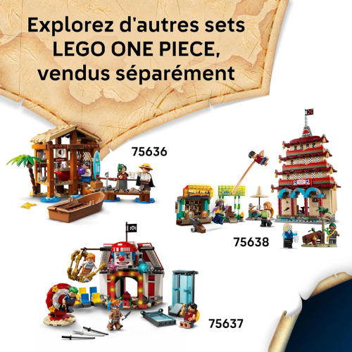 Maquette de Navire Pirate avec Personnages d’Anime