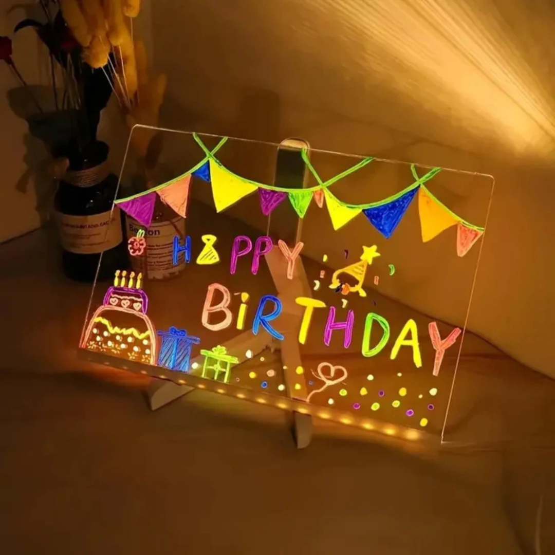 Tableau à dessin LED pour enfants