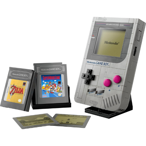 Maquette de Console Rétro – Kit de Construction Adulte avec 2 Cartouches & Support d’Exposition