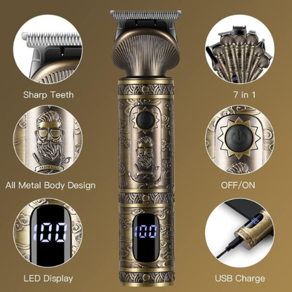 Kit de Rasage et de Stylisation 7‑en‑1 pour Homme