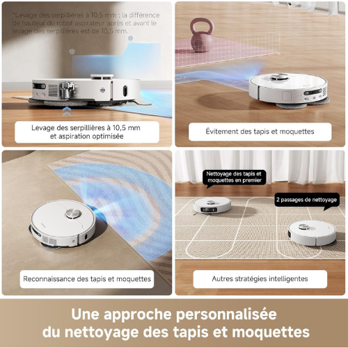 Robot Aspirateur & Laveur 19 000 Pa avec Station de Nettoyage Automatique