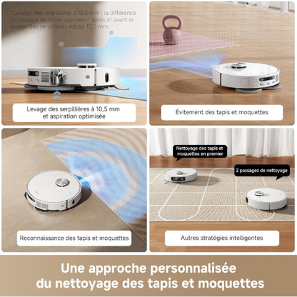 Robot Aspirateur & Laveur 19 000 Pa avec Station de Nettoyage Automatique