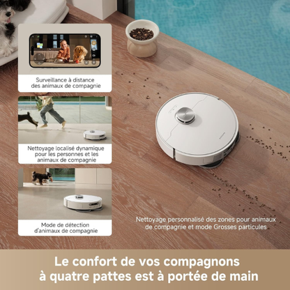 Robot Aspirateur & Laveur 19 000 Pa avec Station de Nettoyage Automatique