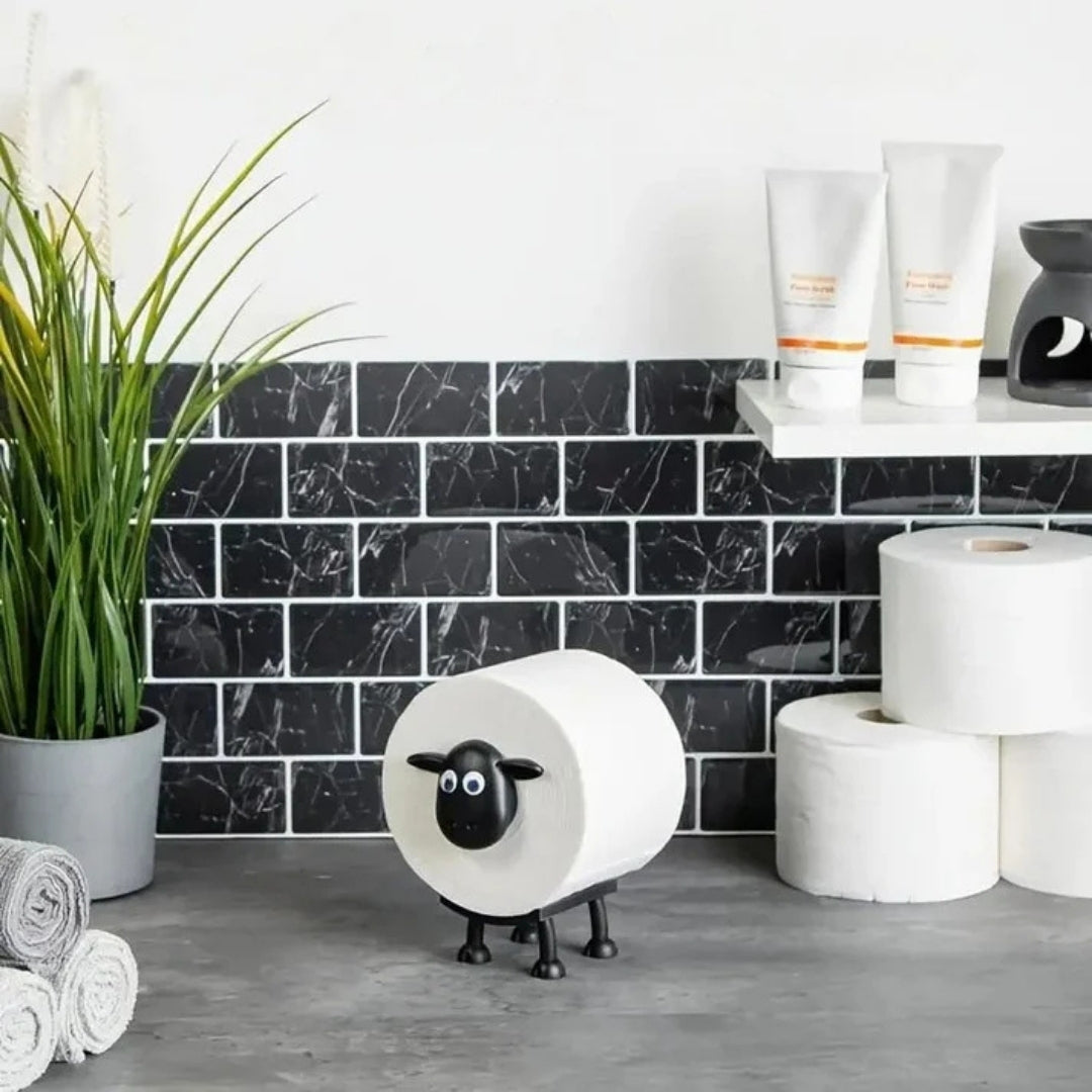 Lot de 3 Supports à Papier Toilette Fun Mouton