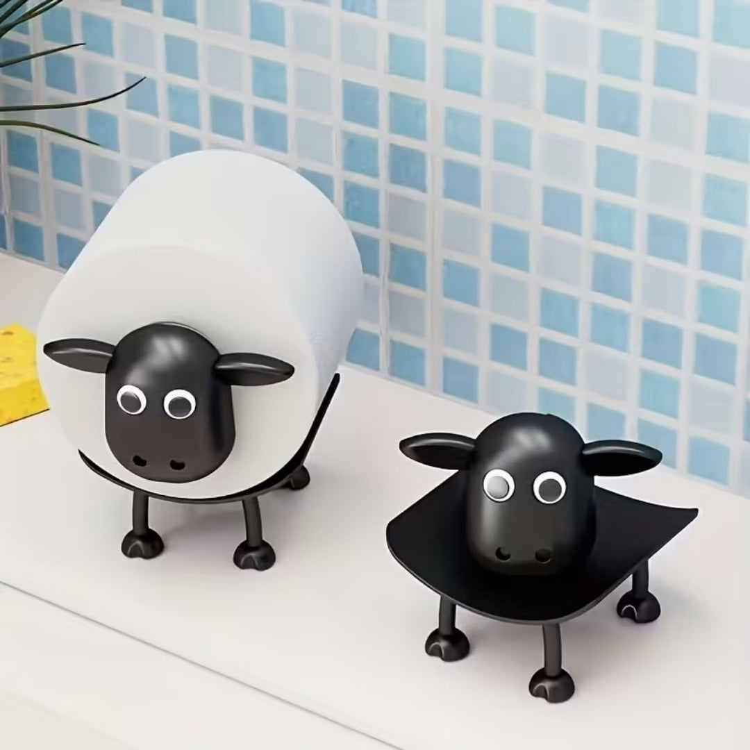 Lot de 3 Supports à Papier Toilette Fun Mouton
