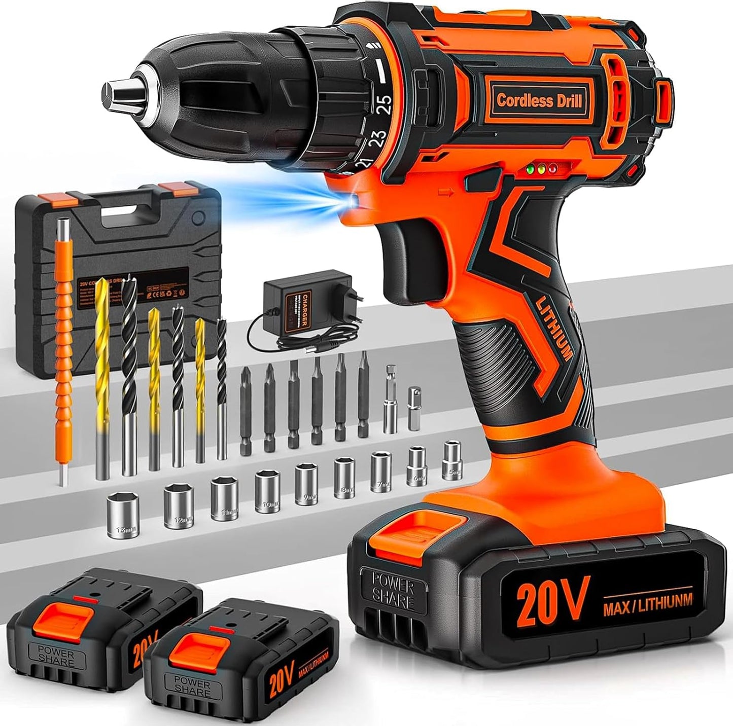 Tournevis Sans Fil avec Multiples Accessoires pour le Bricolage (DIY)