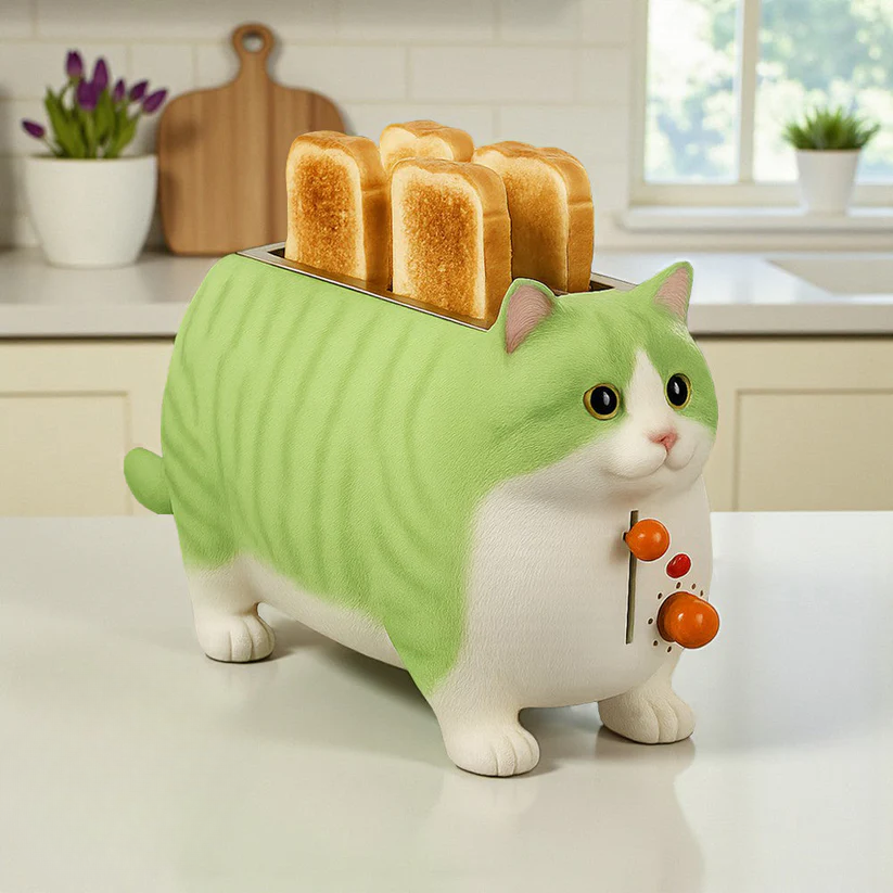 Grille-pain KittyToast – Un petit-déjeuner ronronnant de plaisir!