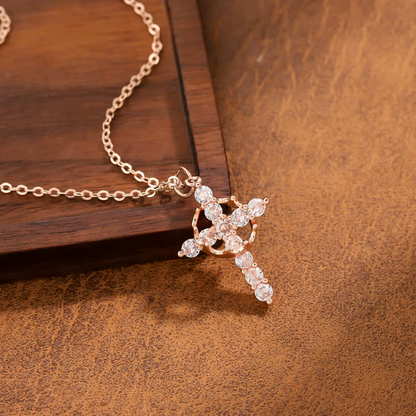 Collier Protecteur croix et couronne + Ebook Offert