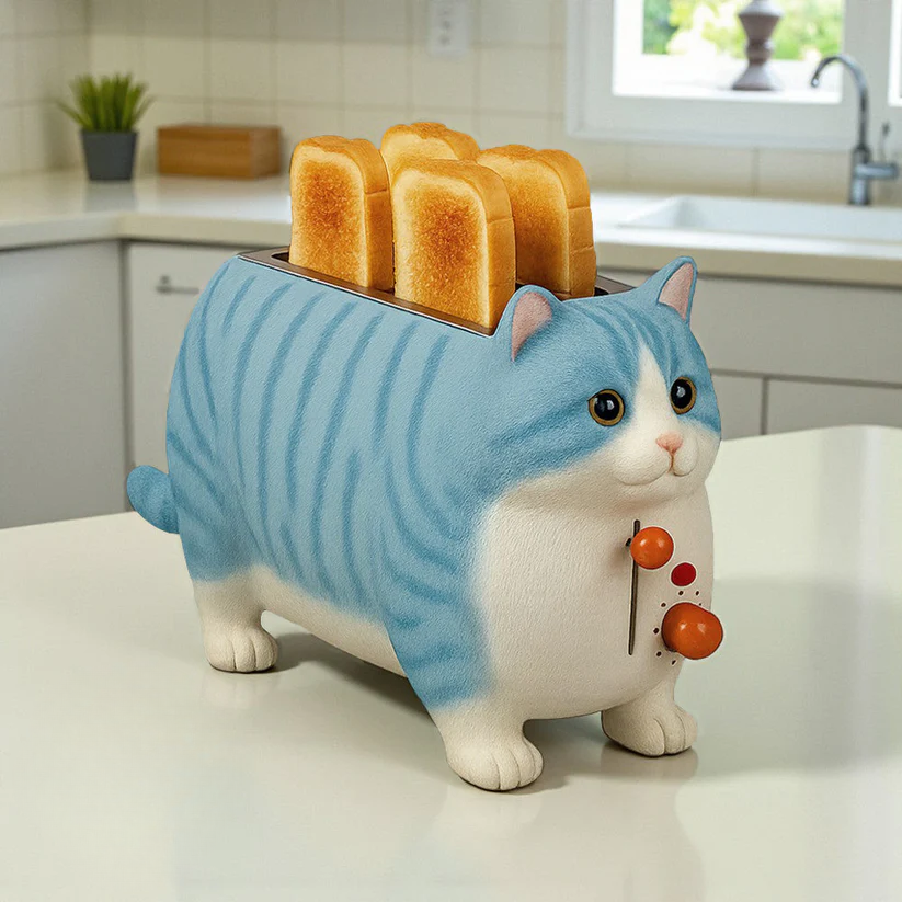 Grille-pain KittyToast – Un petit-déjeuner ronronnant de plaisir!