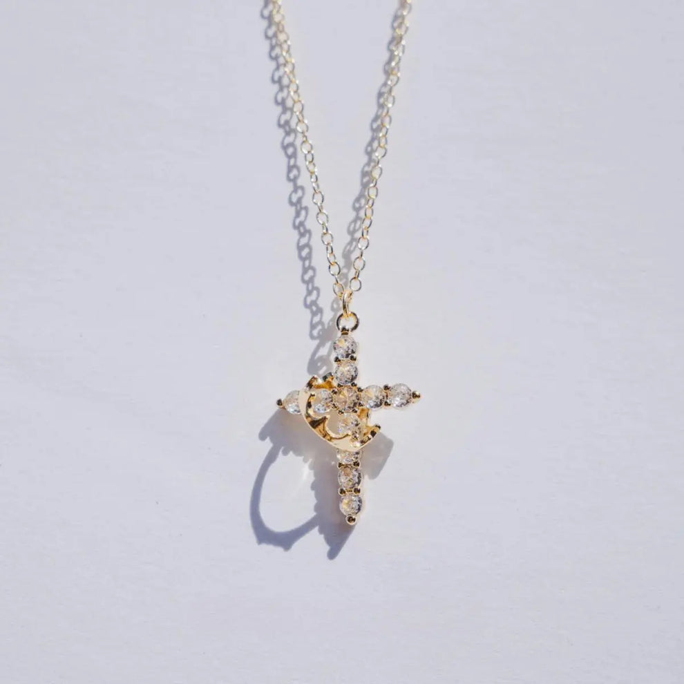 Collier Protecteur croix et couronne + Ebook Offert