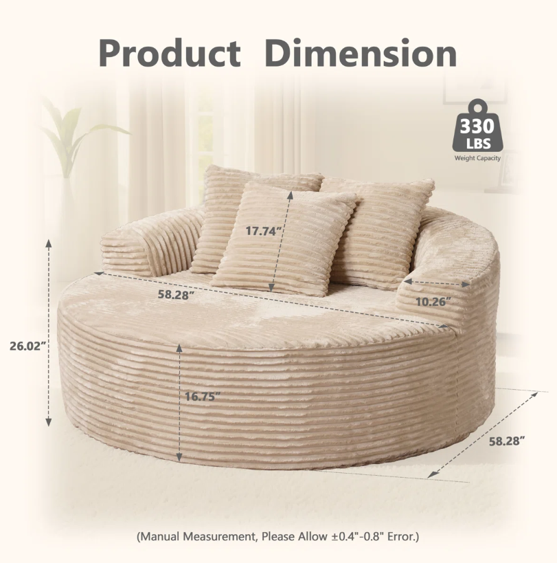 Lumen: Chaise ronde en mousse