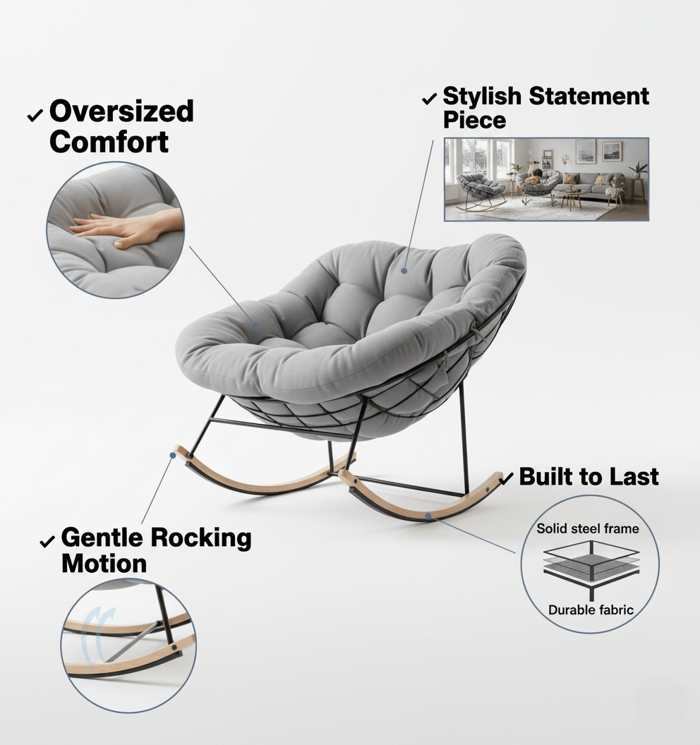 Fauteuil à Bascule XXL
