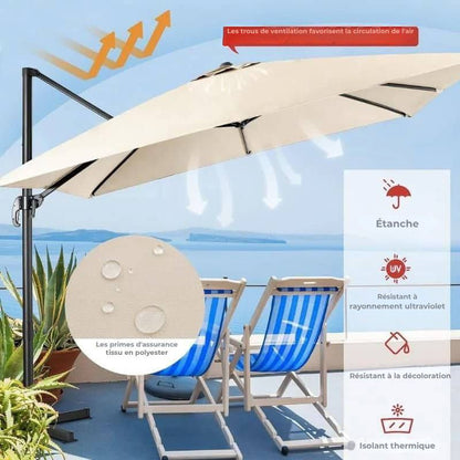 Parasol de jardin Beige