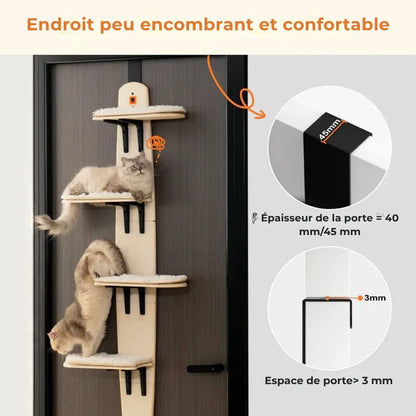 Griffix® - Arbre à chat à suspendre sur la porte