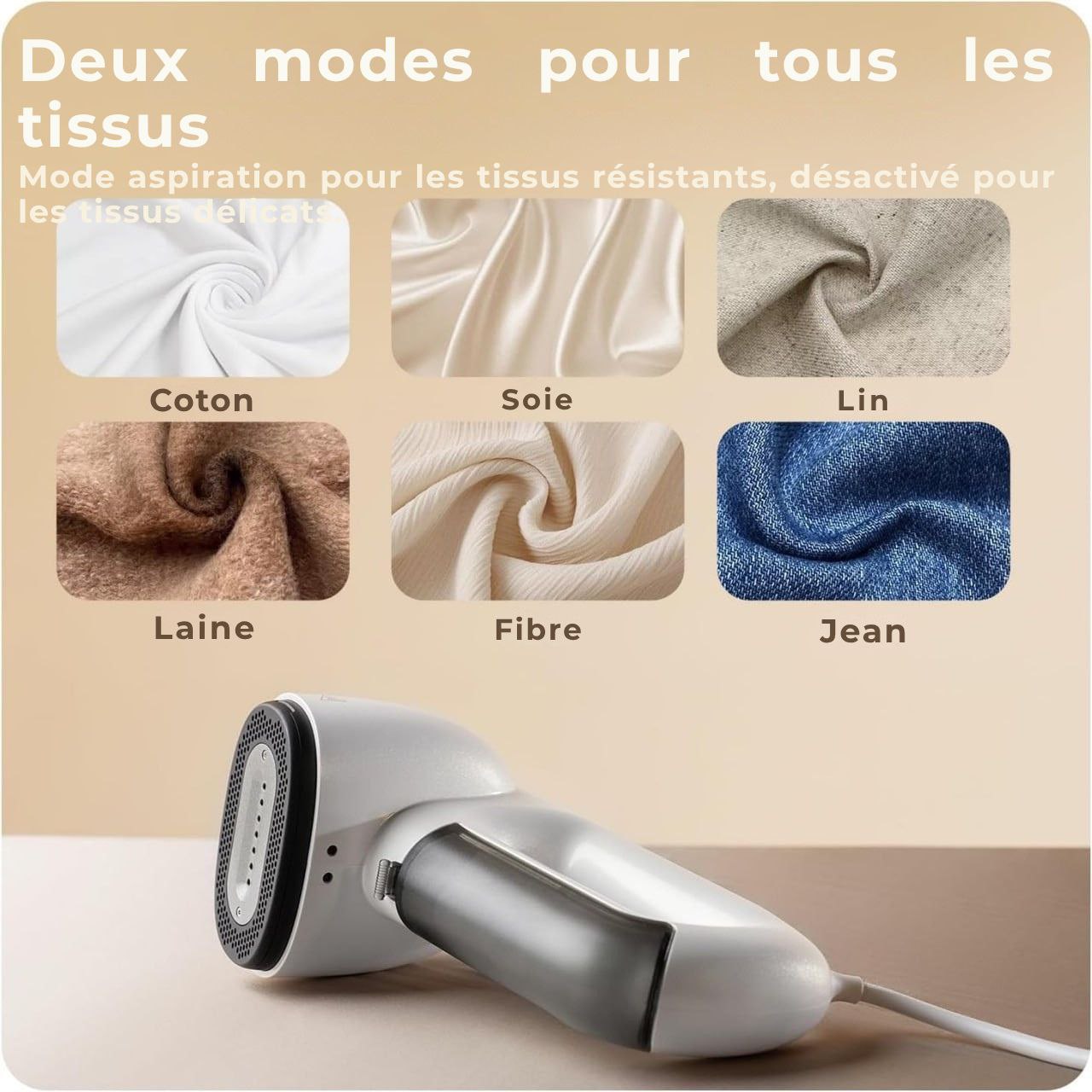 STEAMIFY™ Fer à vapeur professionnel avec fonction d’aspiration – Plus de plis en quelques secondes