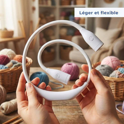 LumiAliria – Lampe à porter autour du cou qui éclaire vos créations et soulage la fatigue oculaire