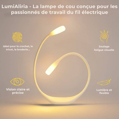 LumiAliria – Lampe à porter autour du cou qui éclaire vos créations et soulage la fatigue oculaire