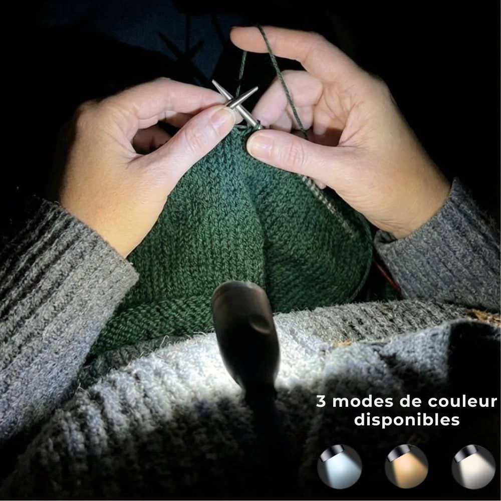 LumiAliria – Lampe à porter autour du cou qui éclaire vos créations et soulage la fatigue oculaire