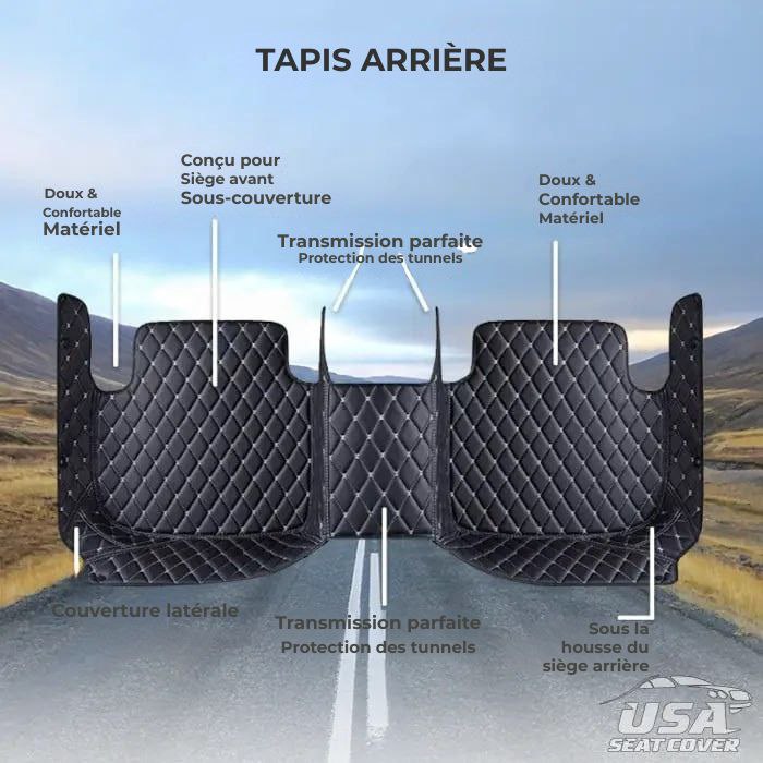 ShieldMats® Tapis et revêtements durables et universels pour voitures, SUV et camionnettes. (Kit complet avant et arrière)