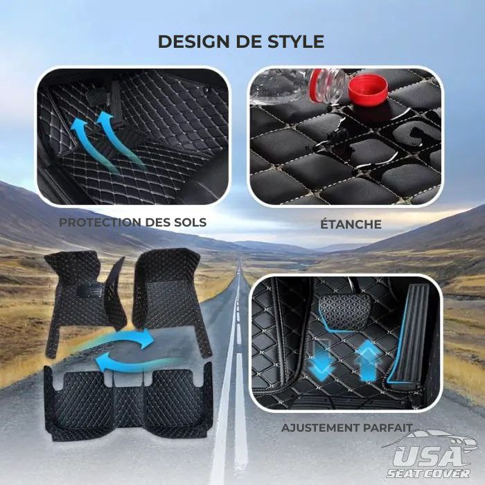 ShieldMats® Tapis et revêtements durables et universels pour voitures, SUV et camionnettes. (Kit complet avant et arrière)