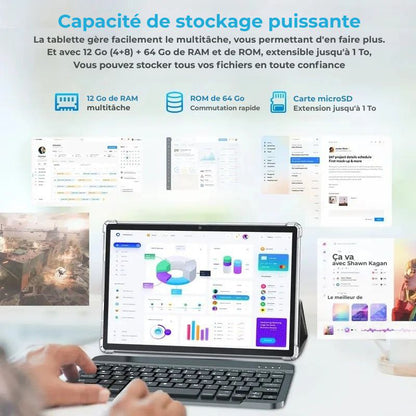 Lumen Tablette 2-en-1 avec clavier et souris