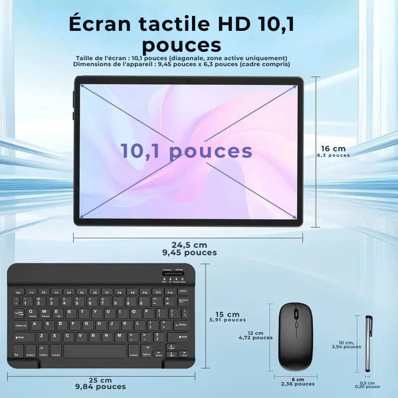 Lumen Tablette 2-en-1 avec clavier et souris