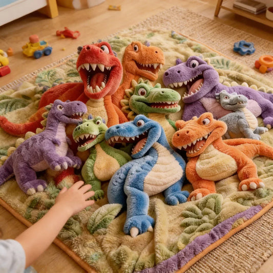 Dinozy™ Couverture dinosaure sensorielle 3D