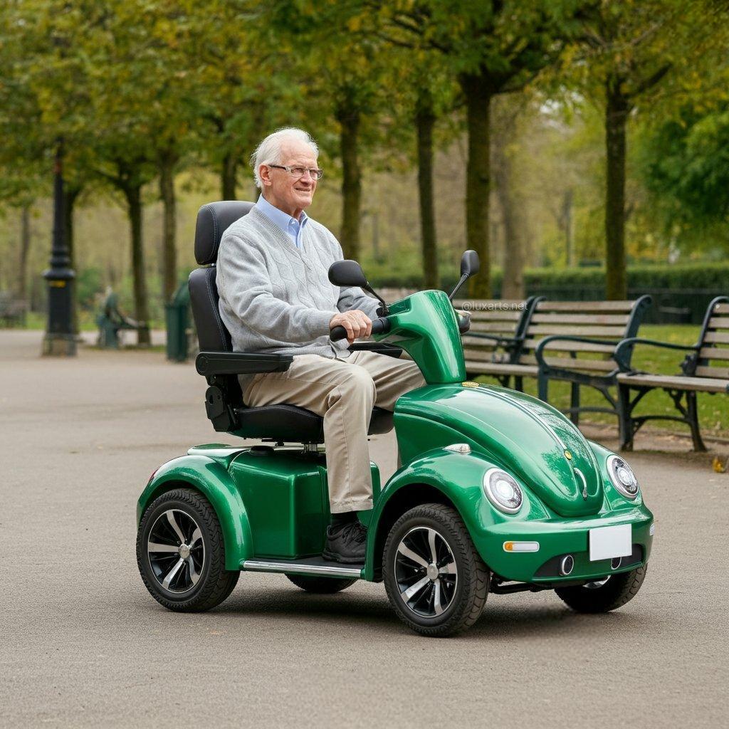 Scooter électrique inspiré du scarabée